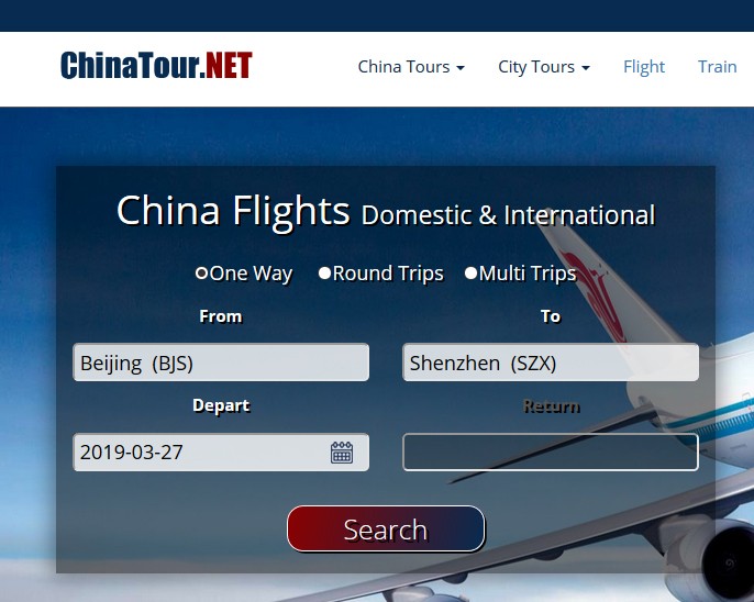 Jak zarezerwować loty w Chinach ChinaTour