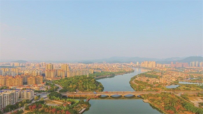 Miasto Zengcheng w Chinach