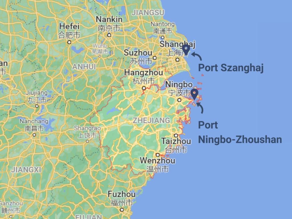 Porty w Zhejiangu