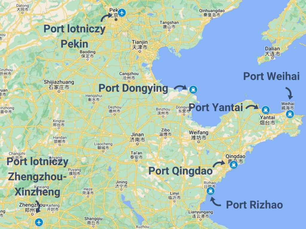 Porty w prowincji Shandong